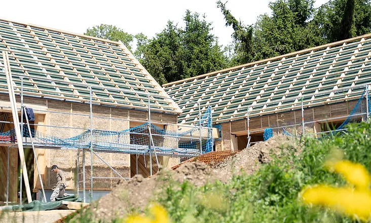 Naturhaus in Holzbauweise mit natürlichen Baustoffen aus der Region